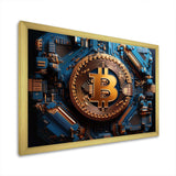 Azure Fashion Bitcoin - Fashion Canvas Wall Art