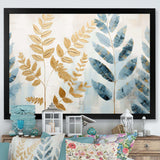 Gold Ferns Silent Getaway VI - Floral Canvas Wall Art