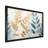 Gold Ferns Silent Getaway VI - Floral Canvas Wall Art