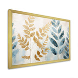 Gold Ferns Silent Getaway VI - Floral Canvas Wall Art