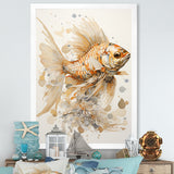 Golden Fish Elegance - Fish Canvas Wall Art