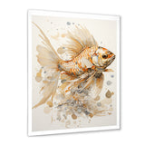 Golden Fish Elegance - Fish Canvas Wall Art