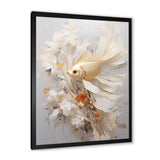 Golden Fish And Long Tails - Fish Wall Decor