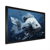 Fish In The Deep Blue
 II - Animals Canvas Wall Art