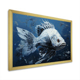 Fish In The Deep Blue
 II - Animals Canvas Wall Art