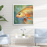 Underwater Fish Fantasy - Orange Fish Wall Art
