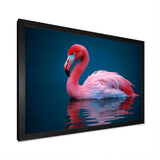 Pink Flamingo Lake Serenity - Flamingo Home Decor Art