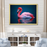 Pink Flamingo Lake Serenity - Flamingo Home Decor Art