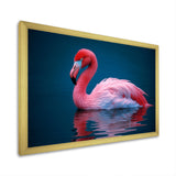 Pink Flamingo Lake Serenity - Flamingo Home Decor Art