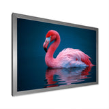Pink Flamingo Lake Serenity - Flamingo Home Decor Art