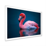 Pink Flamingo Lake Serenity - Flamingo Home Decor Art