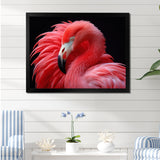 Blushing Red Flamingos - Flamingo Bedroom Wall Art