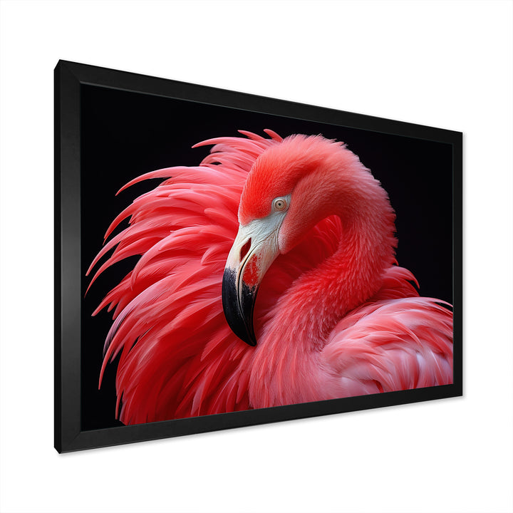 Blushing Red Flamingos - Flamingo Bedroom Wall Art