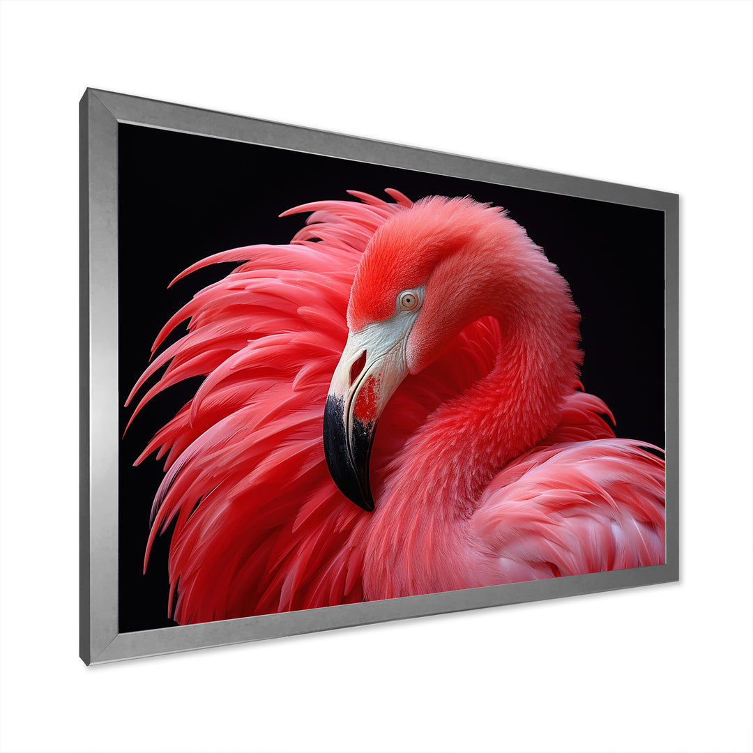 Blushing Red Flamingos - Flamingo Bedroom Wall Art
