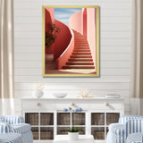 Modern Architectural Stairway Grace - Flamingo Wall Decor