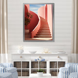 Modern Architectural Stairway Grace - Flamingo Wall Decor