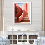 Modern Architectural Stairway Grace - Flamingo Wall Decor