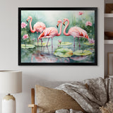 Elegant Pink Flamingo Paradise - Flamingo Wall Art Prints