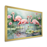 Elegant Pink Flamingo Paradise - Flamingo Wall Art Prints