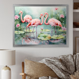 Elegant Pink Flamingo Paradise - Flamingo Wall Art Prints