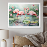 Elegant Pink Flamingo Paradise - Flamingo Wall Art Prints