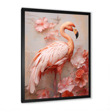 Pink Flamingo Paradise - Beige Flamingo Wall Art