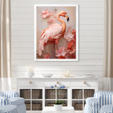 Pink Flamingo Paradise - Beige Flamingo Wall Art