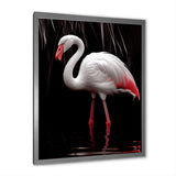 White Flamingo Paradise - Pink Flamingo Wall Art