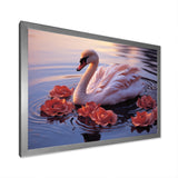 Majestic Pink Flamingo Waters - Flamingo Living Room Wall Art