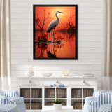 White Flamingo Elegance - Flamingo Bedroom Wall Art