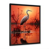 White Flamingo Elegance - Flamingo Bedroom Wall Art