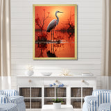 White Flamingo Elegance - Flamingo Bedroom Wall Art