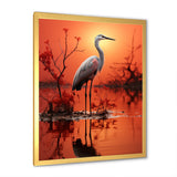 White Flamingo Elegance - Flamingo Bedroom Wall Art