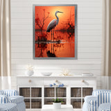 White Flamingo Elegance - Flamingo Bedroom Wall Art