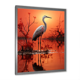 White Flamingo Elegance - Flamingo Bedroom Wall Art
