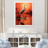 White Flamingo Elegance - Flamingo Bedroom Wall Art