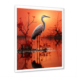 White Flamingo Elegance - Flamingo Bedroom Wall Art