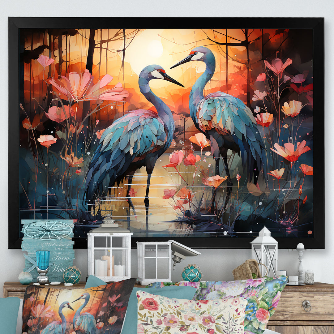 Flamingo Twilight - Flamingo Wall Decor