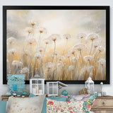 Dandelion Field Breeze - Floral Canvas Wall Art