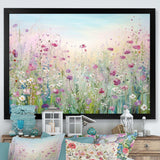 Wild Flowers Meadows - Floral Canvas Wall Art