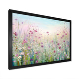 Wild Flowers Meadows - Floral Canvas Wall Art