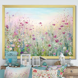 Wild Flowers Meadows - Floral Canvas Wall Art