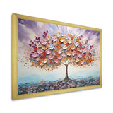 Multicolor Famous Tree Of Love - Floral Canvas Wall Art