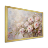 Pink Roses Farmhouse Charm - Floral Canvas Wall Art