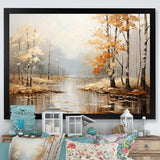 Mystic Nostalgia Autumn Forest - Landscapes Canvas Wall Art