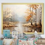 Mystic Nostalgia Autumn Forest - Landscapes Canvas Wall Art