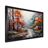 Mystic Nostalgia Autumn Forest I - Landscapes Canvas Wall Art