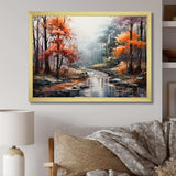 Mystic Nostalgia Autumn Forest I - Landscapes Canvas Wall Art