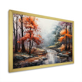 Mystic Nostalgia Autumn Forest I - Landscapes Canvas Wall Art