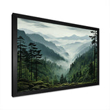 Mystic Wilderness Pine Forest In Canada III - Landscapes Canvas Wall Art